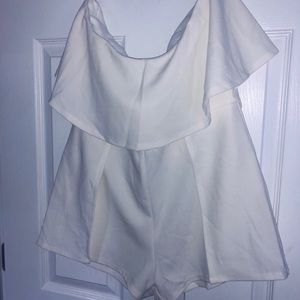 White Fashion Nova Romper